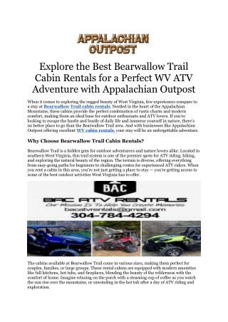 Devil Anse trail cab