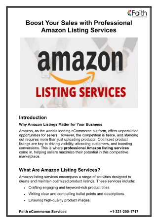 boost your sales with professional amazon listing