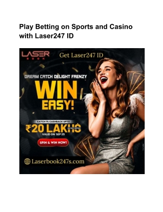 Play Betting on Sports and Casino with Laser247 ID