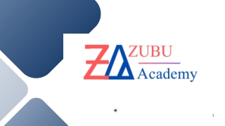 Zubu Academy courses