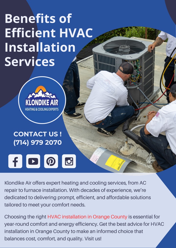 benefits of efficient hvac installation services