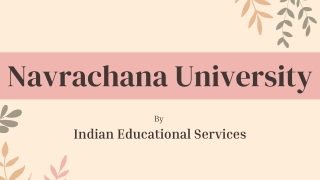 navrachana university