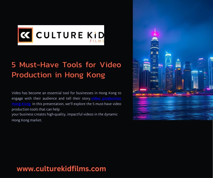 5 must have tools for video production in hong