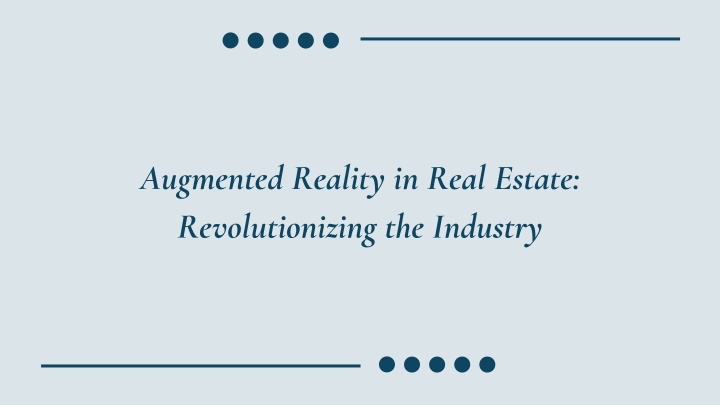 augmented reality in real estate revolutionizing