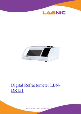 digital refractometer lbn dr151