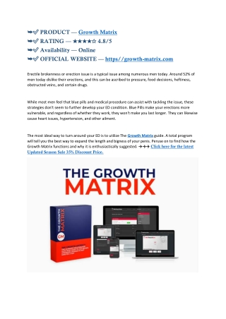 product growth matrix rating 4 8 5 availability