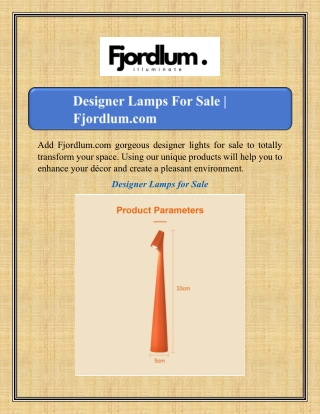 Designer Lamps For Sale | Fjordlum.com