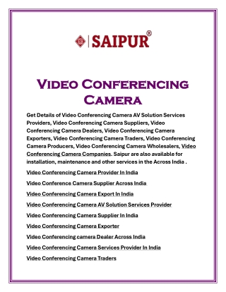 video conferencing video conferencing camera