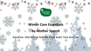 Mother Sparsh Winter Baby Care Essentials Products