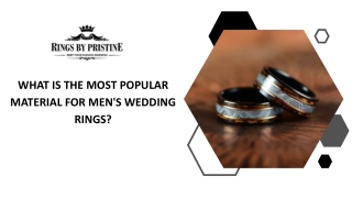 What is the Most Popular Material for Men's Wedding Rings?