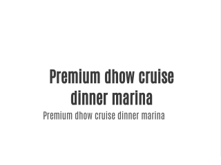 Dhow cruise Dubai canal
