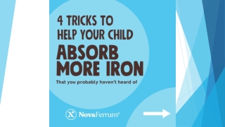 4 Tricks to help Your Child Absorb More Iron