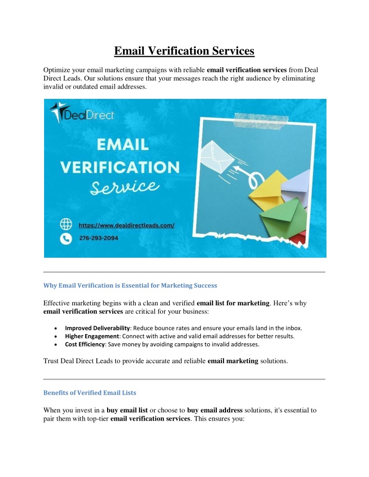 email verification services