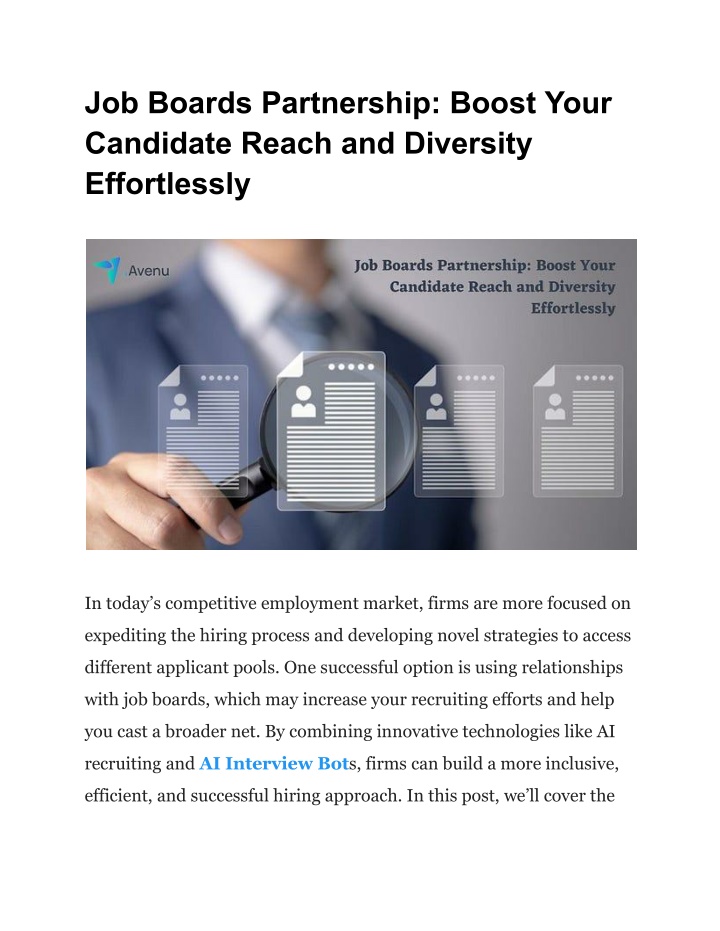 job boards partnership boost your candidate reach