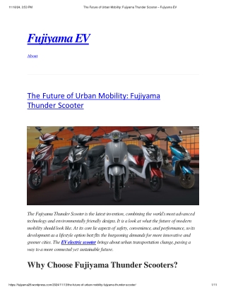 The Future of Urban Mobility_ Fujiyama Thunder Scooter – Fujiyama EV (1)