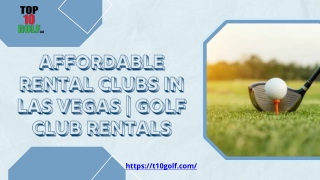 Affordable Rental Clubs in Las Vegas  Golf Club Rentals