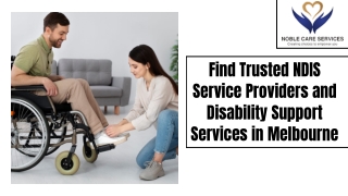 Find Trusted NDIS Service Providers and Disability Support Services in Melbourne