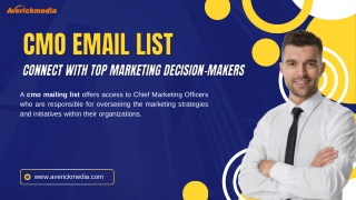 Trusted B2B CMO Email List by Averickmedia