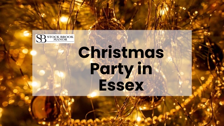 christmas party in essex