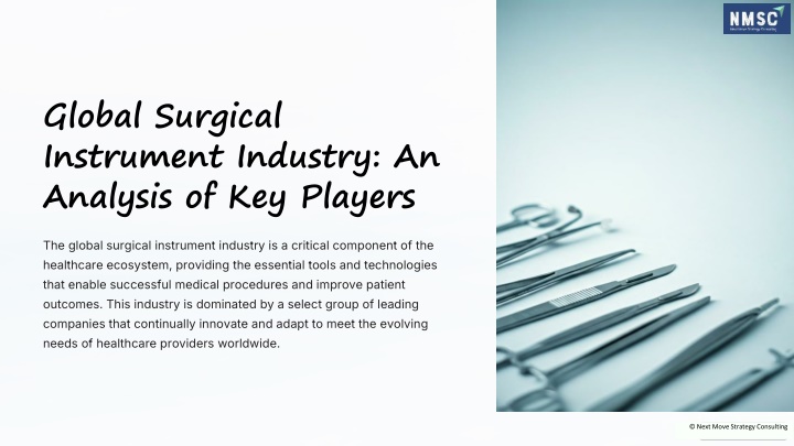 global surgical instrument industry an analysis