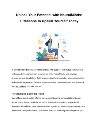 Unlock Your Potential with NeuralMinds: 7 Reasons to Upskill Yourself Today