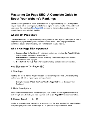 Mastering On-Page SEO_ A Complete Guide to Boost Your Website’s Rankings