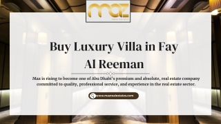 Buy Luxury Villa in Fay Al Reeman