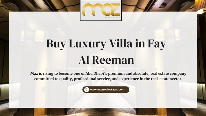 buy luxury villa in fay al reeman