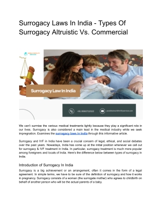 surrogacy laws in india types of surrogacy