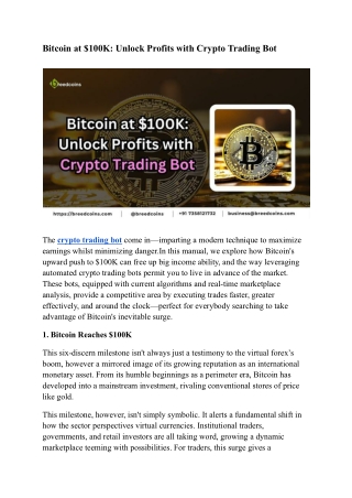 Bitcoin at $100K_ Unlock Profits with Crypto Trading Bot