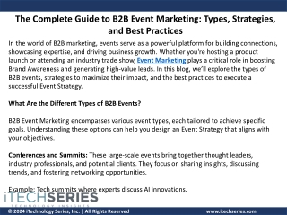 The Complete Guide to B2B Event Marketing - Types, Strategies, and Best Practices