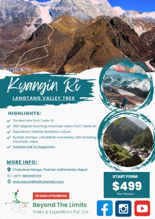 Kyanjin Ri Trek | Langtang Valley Trek 2024