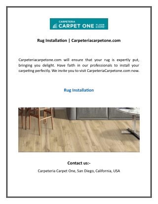 rug installation carpeteriacarpetone com