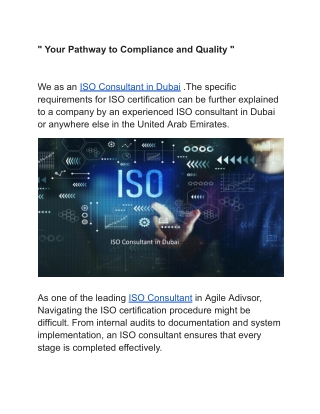 your pathway to compliance and quality