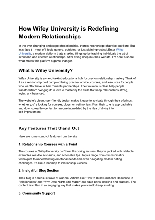 how wifey university is redefining modern