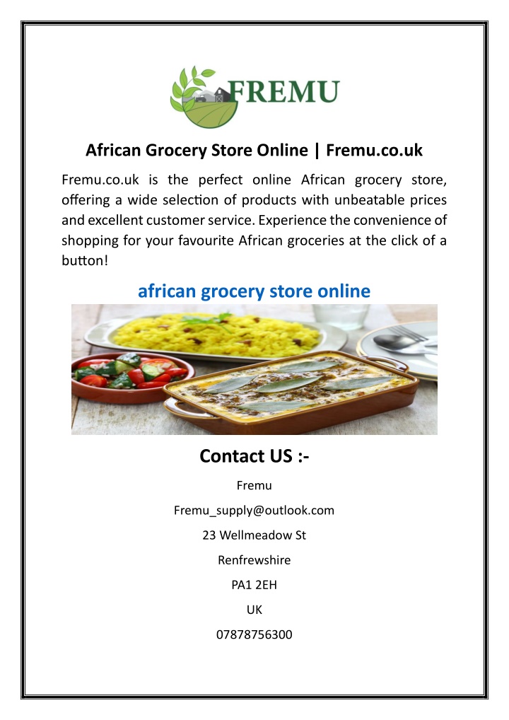 african grocery store online fremu co uk