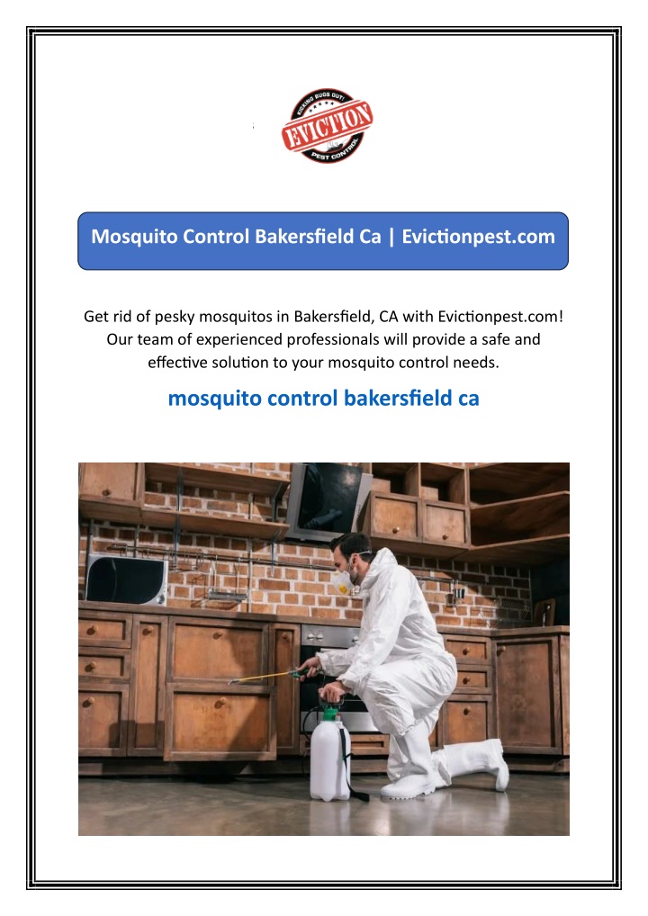 mosquito control bakersfield ca evictionpest com