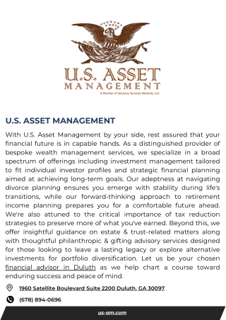 u s asset management