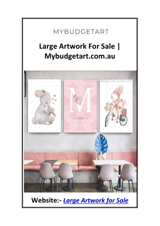 Large Artwork For Sale  Mybudgetart.com.au