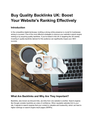 Buy Quality Backlinks UK_ Boost Your Website's Ranking Effectively
