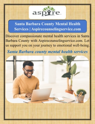 Santa Barbara County Mental Health Services | Aspirecounselingservice.com