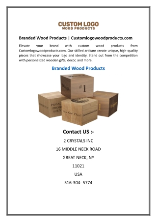 Branded Wood Products  Customlogowoodproducts.com