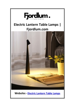 Electric Lantern Table Lamps  Fjordlum.com