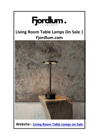 Living Room Table Lamps On Sale Fjordlum.com