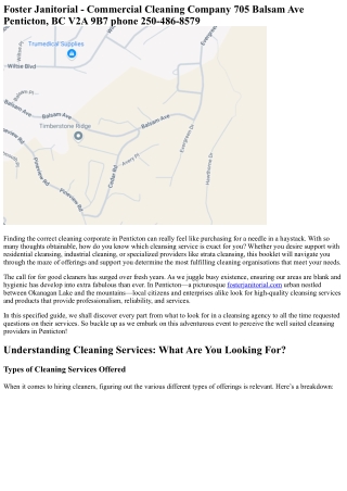 Your Guide to the Best Cleaning Company in Penticton