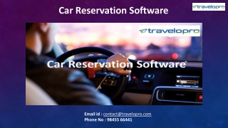 Car Reservation Software