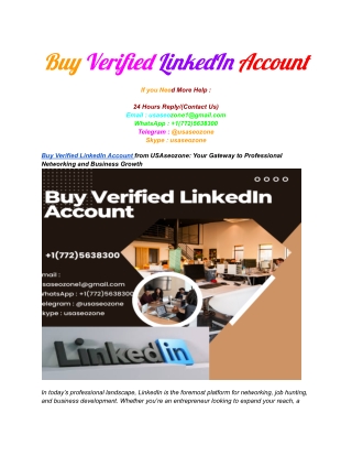 Buy Verified LinkedIn Account (5)