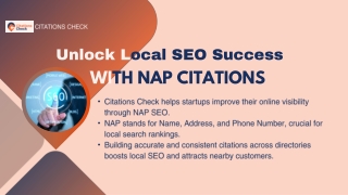 Enhance Your Startup’s Local SEO with NAP Citations