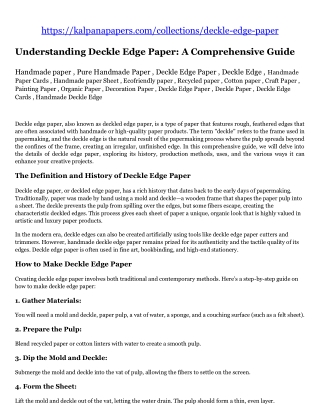 https kalpanapapers com collections deckle edge