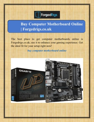 the best place to get computer motherboards
